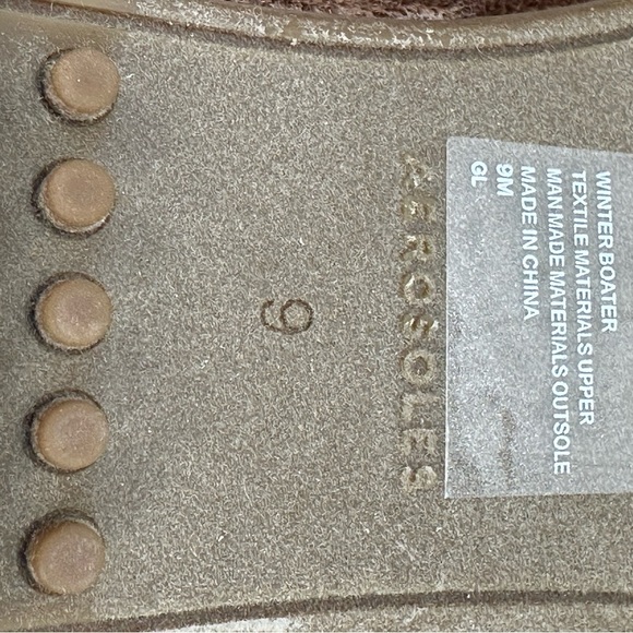 Aerosoles Winter Boater Faux Suede Casual Slip-On Moccasins - Brown - size 9 M - Picture 9 of 9